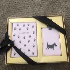 Passport case and matching luggage tag